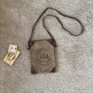 Sustainable over the shoulder canvas bag